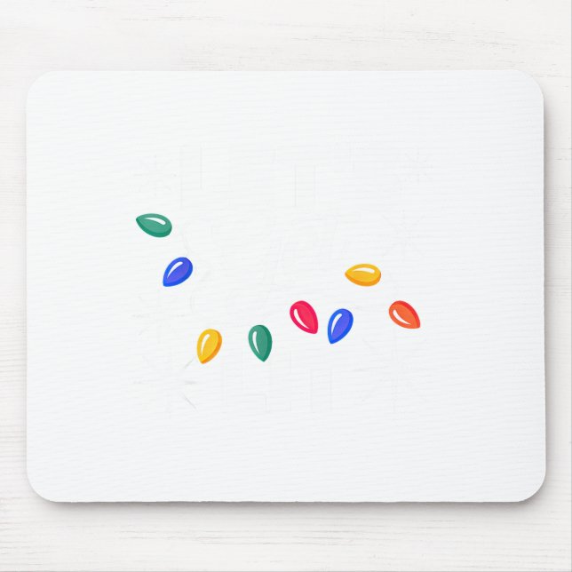 Alfombrilla De Ratón Let's Get Lit Christmas Lights  (Frente)