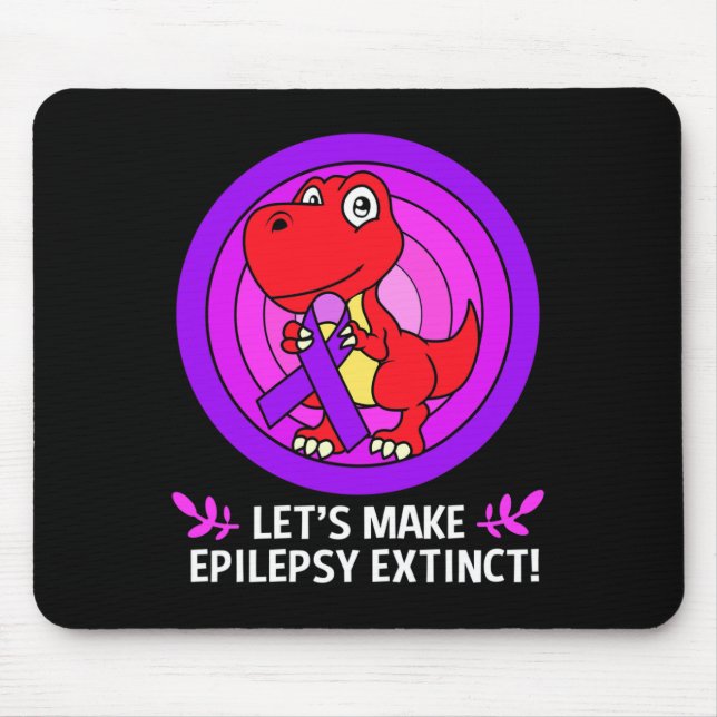 Alfombrilla De Ratón Lets Make Epilepsy Extinct Epilepsy Awareness Kids (Frente)