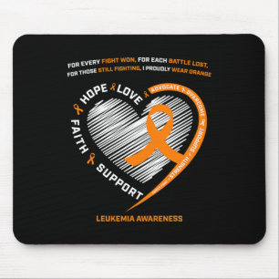 Alfombrilla De Ratón Leucemia Sensibilización Hombres Mujeres Niños Leu