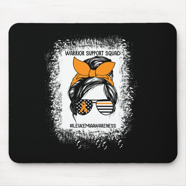 Alfombrilla De Ratón Leukemia Sensibilización Guerrero Apoyo Escuadrón  (Frente)