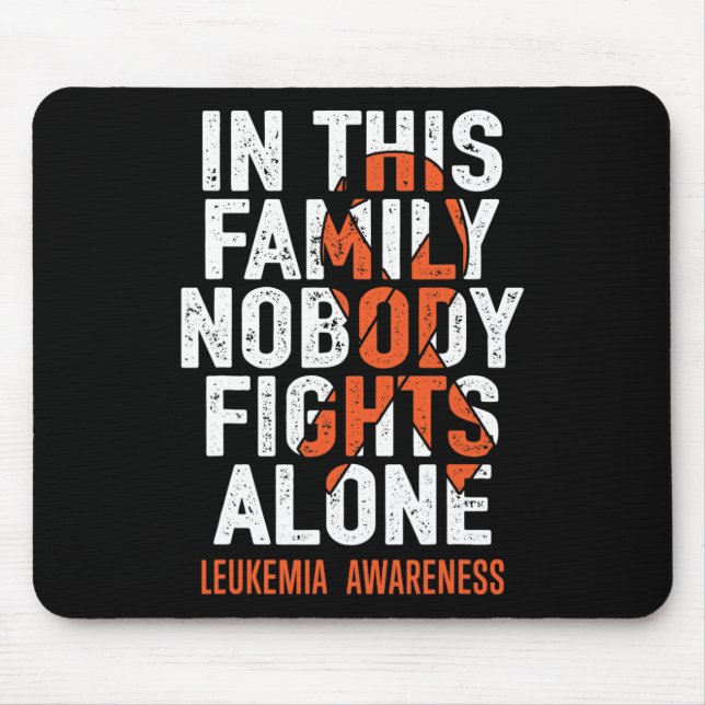 Alfombrilla De Ratón Leukemia Support Squad Fighter Warrior Leukemia Aw (Frente)