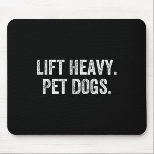 Alfombrilla De Ratón Levanta Perros Domésticos Pesados Gimnasio Levanta