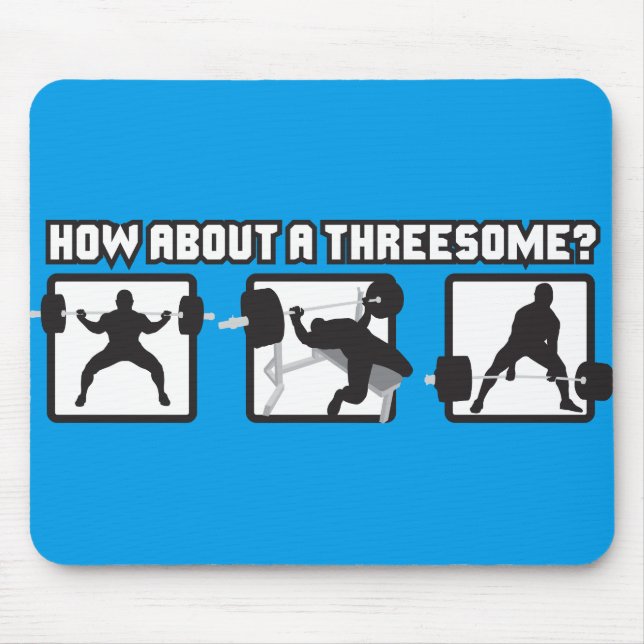 Alfombrilla De Ratón "Levantamiento de potencia" - Cuadrado, banco, lev (Frente)