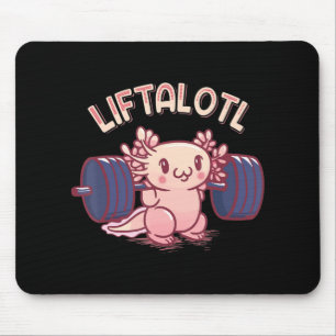 Alfombrilla De Ratón Levantamiento Liftalotal Axolotl Halterofilia Gym 