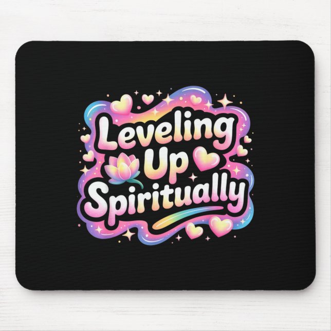 Alfombrilla De Ratón Leveling Up Sritually Mindfulness Meditation  (Frente)