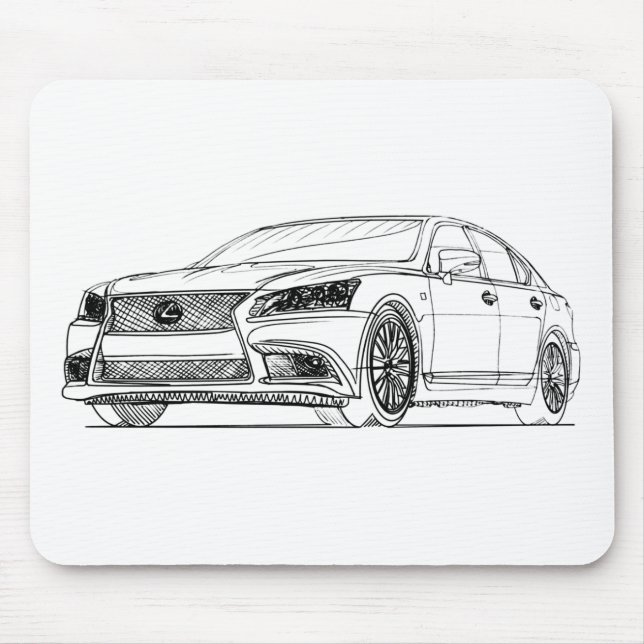 Alfombrilla De Ratón Lex LS460 Fsport 2013 (Frente)