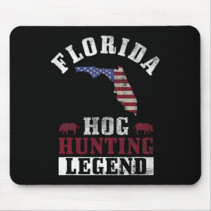 Alfombrilla De Ratón Leyenda De Caza De Hog En Florida Para La Caza De