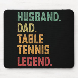 Alfombrilla De Ratón Leyenda de tenis de mesa para hombres