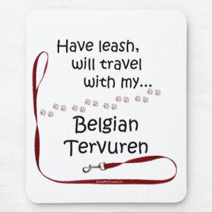 Alfombrilla De Ratón Leyenda de viaje de Tervuren Belga