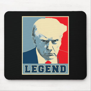 Alfombrilla De Ratón Leyenda presidencial de Trump Mug nunca se rendió