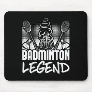 Alfombrilla De Ratón Leyenda viva del bádminton jugador deporte volante
