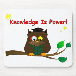 Alfombrilla De Ratón Leyendo Wise Owl