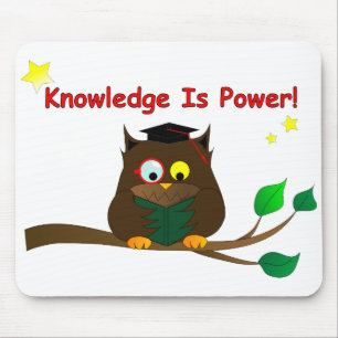 Alfombrilla De Ratón Leyendo Wise Owl
