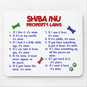 Alfombrilla De Ratón Leyes 2 de la propiedad de SHIBA INU
