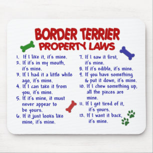 Alfombrilla De Ratón Leyes 2 de la propiedad de TERRIER de FRONTERA