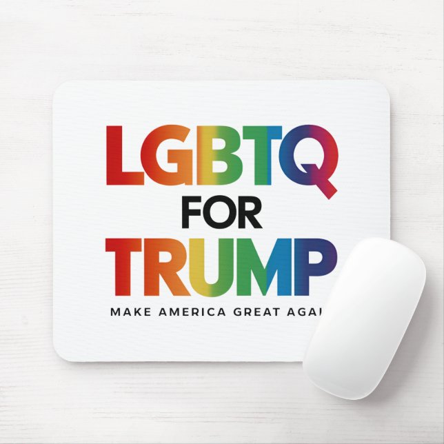ALFOMBRILLA DE RATÓN LGBTQ PARA TRUMP GAY LESBIAN PARA TRUMP 2024 (Con ratón)