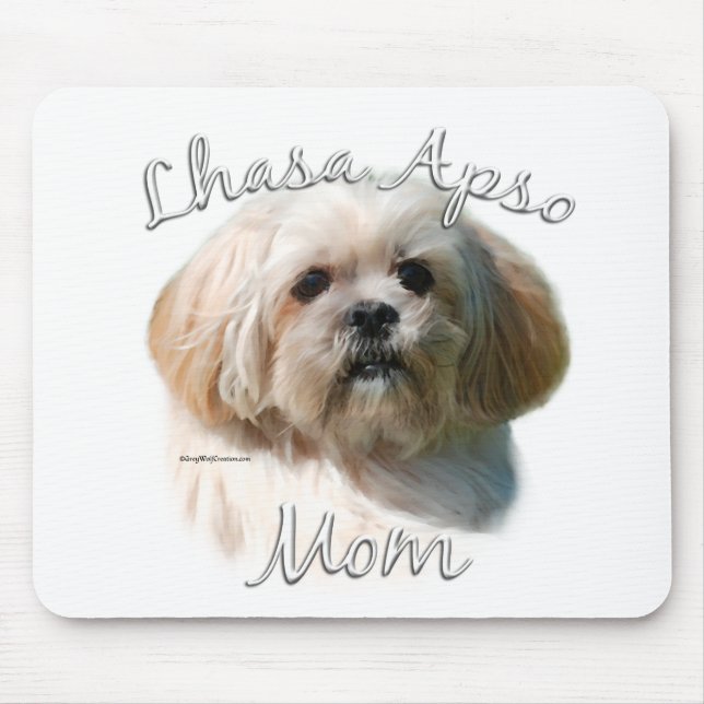 Alfombrilla De Ratón Lhasa Apso Mom 2 (Frente)