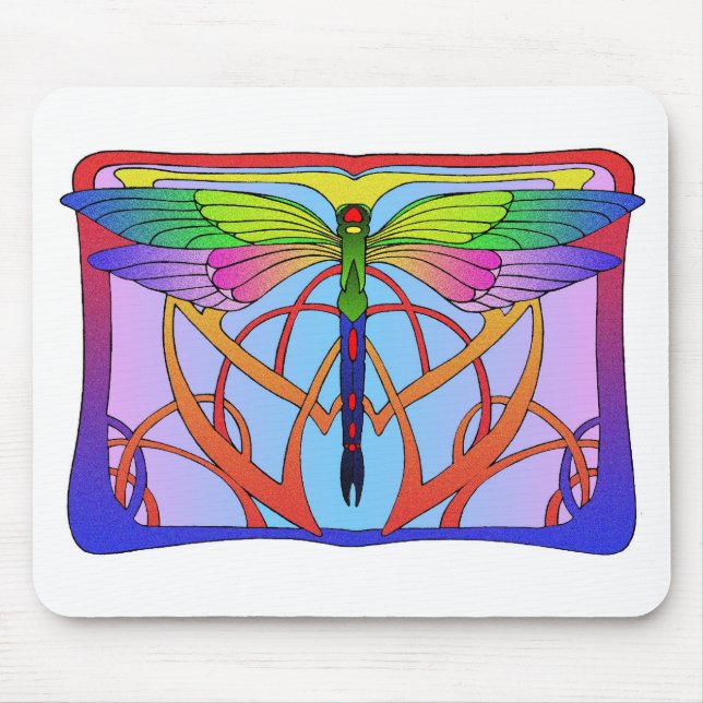 Alfombrilla De Ratón Libélula Mousepad (Frente)