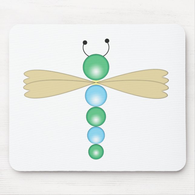 Alfombrilla De Ratón Libélula Mousepad (Frente)