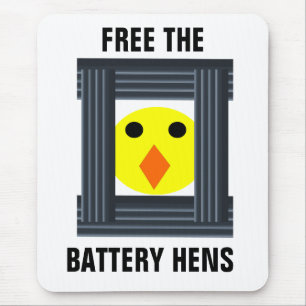 Alfombrilla De Ratón Liberar La Batería Hens Mousepad
