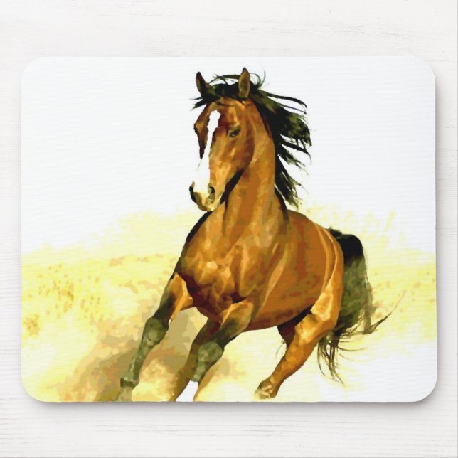 Alfombrilla De Ratón Libertad - Caballo Corriendo (Frente)