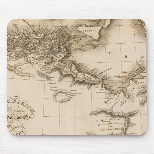 Alfombrilla De Ratón Libia, África (Frente)