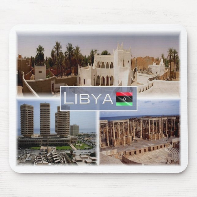 Alfombrilla De Ratón Libia - Trípoli - Gadames - (Frente)
