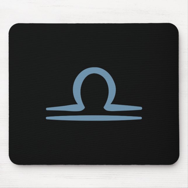 Alfombrilla De Ratón LIBRA Zodiac Septiembre Octubre Astrología de cump (Frente)