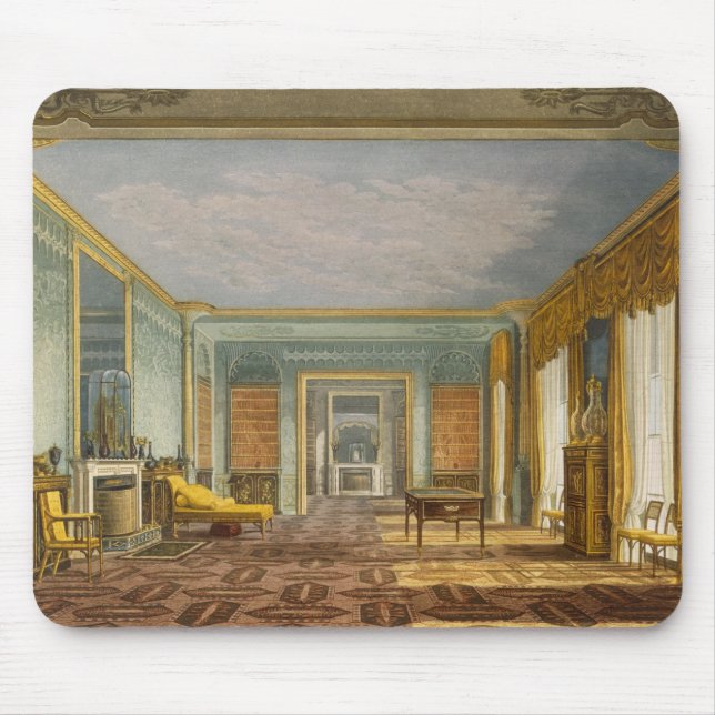 Alfombrilla De Ratón Library del rey de vistas del Pavilio real (Frente)