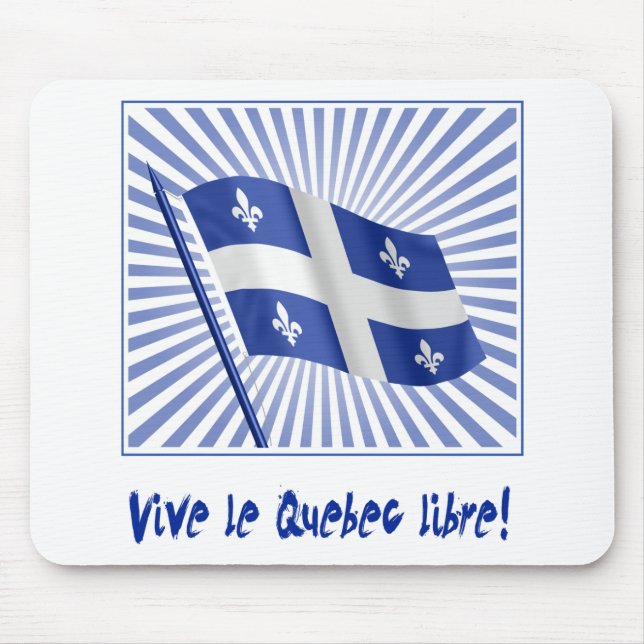 Alfombrilla De Ratón ¡Libre de Vive le Québec! (Frente)