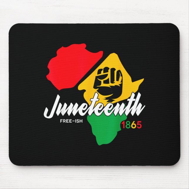 Alfombrilla De Ratón Libre-ish desde el día de Juneteenth de 1865 orgul (Frente)