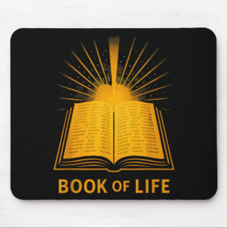 Alfombrilla De Ratón Libro de la vida Verso de la Biblia inscrito ritua