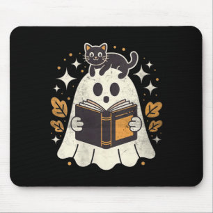 Alfombrilla De Ratón Libro de lectura de fantasmas para mujeres Hallowe