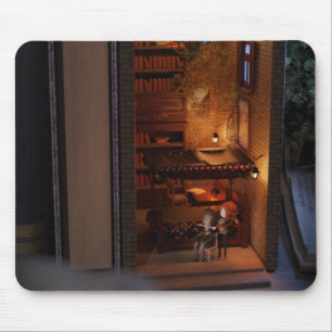 Alfombrilla De Ratón Libro en miniatura nook diorama - enemigos de los