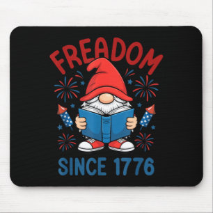 Alfombrilla De Ratón Libro Patriótico de Fuegos Artificiales de Gnome F