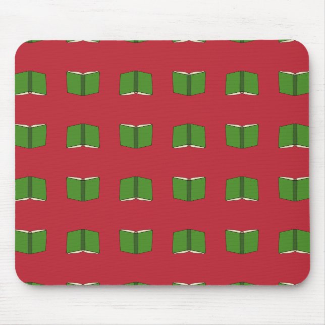 Alfombrilla De Ratón Libro Verde personalizado (Frente)