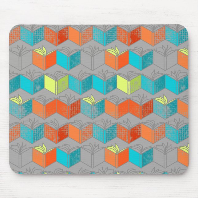 Alfombrilla De Ratón Libros abiertos (Frente)