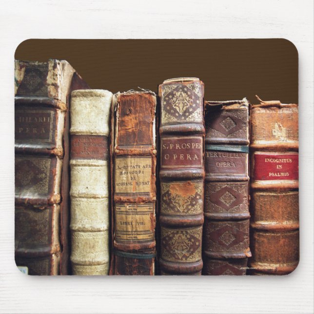 Alfombrilla De Ratón Libros antiguos libros antiguos regalos de tomates (Frente)