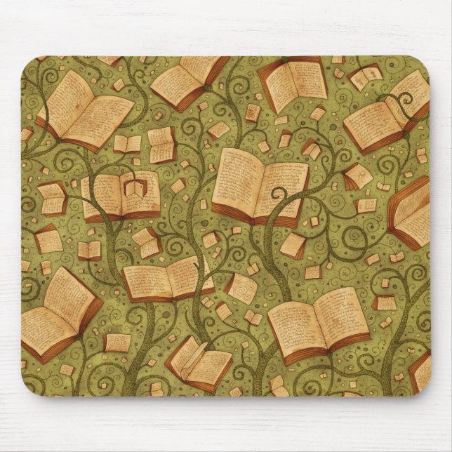 Alfombrilla De Ratón Libros (color 3) (Frente)