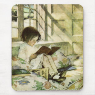 Alfombrilla De Ratón Libros de lectura en el invierno Mousepad