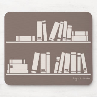 Alfombrilla De Ratón Libros en el estante para leer el amante o al