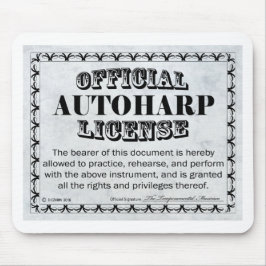 Alfombrilla De Ratón Licencia Autoharp