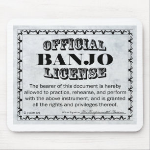 Alfombrilla De Ratón Licencia Banjo