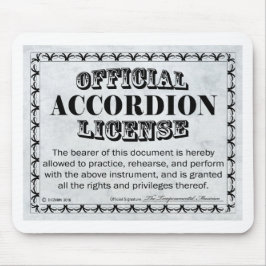 Alfombrilla De Ratón Licencia de acordeón