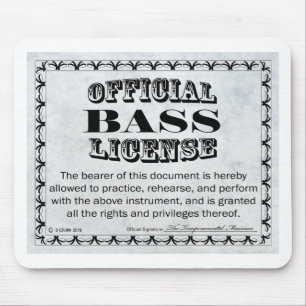 Alfombrilla De Ratón Licencia de Bass