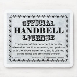 Alfombrilla De Ratón Licencia de Handbell