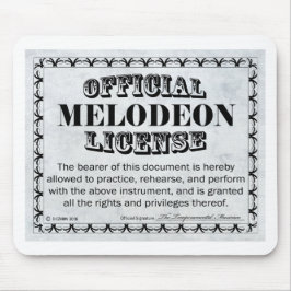Alfombrilla De Ratón Licencia de Melodeon