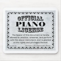 Licencia de piano