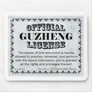 Alfombrilla De Ratón Licencia Guzheng