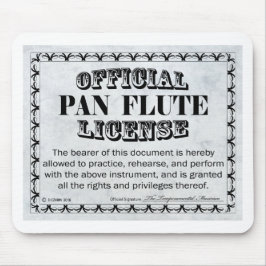 Alfombrilla De Ratón Licencia Pan Flute